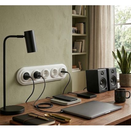 Bohemia-Design - Πορσελάνινο ρετρό πλαίσιο πενταπλό λευκό