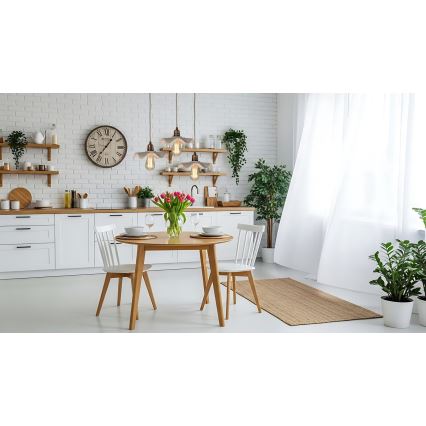 Bohemia-Design - Πορσελάνινο μονόφωτο κρεμαστό φωτιστικό με καλώδιο, 1xE27/60W/230V