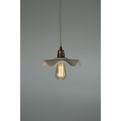 Bohemia-Design - Πορσελάνινο μονόφωτο κρεμαστό φωτιστικό με καλώδιο, 1xE27/60W/230V