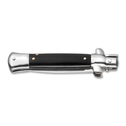 Böker - Πτυσσόμενο μαχαίρι Magnum Sicilian Needle με λαβή από σκούρο ξύλο pakka, μήκος 19,4 εκ.