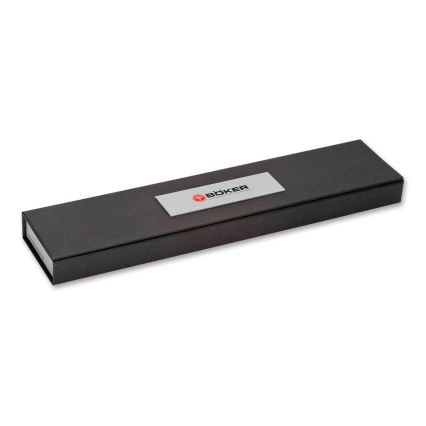 Böker - Δαμασκηνό μαχαίρι κουζίνας santoku DAMAST OLIVE 17,2 cm από ξύλο ελιάς