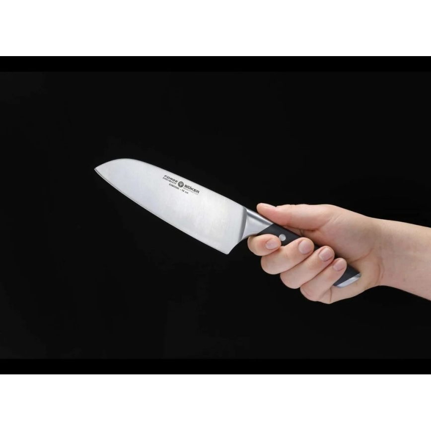 Böker - Μαχαίρι κουζίνας Santoku FORGE 16 cm μαύρο