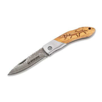 Böker - Μαχαίρι τσέπης Damascus Magnum Caveman 19,4 cm