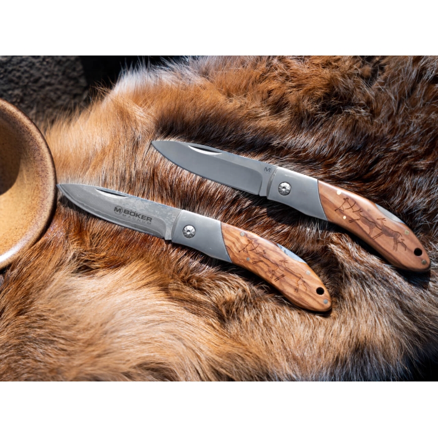 Böker - Μαχαίρι τσέπης Damascus Magnum Caveman 19,4 cm