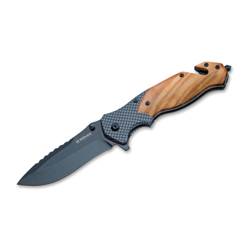 Böker - Σουγιάς τσέπης Magnum Blomkvist Olive 20,5 cm ξύλο ελιάς