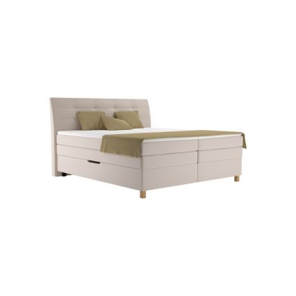 Boxspring κρεβάτι με στρώμα BEA 180x200 cm μπεζ