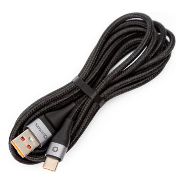 Braided Καλώδιο USB USB-A / USB-C connector 18W 2m μαύρο
