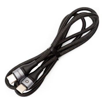 Braided Καλώδιο USB USB-C / USB-C connector 60W 1m μαύρο