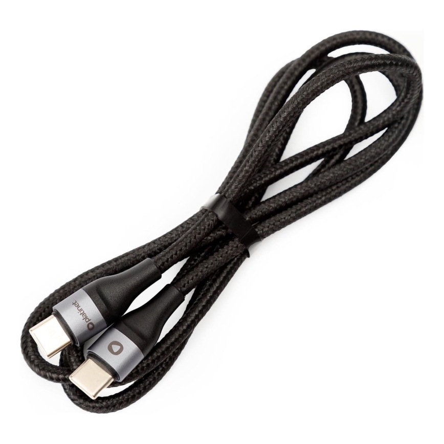 Braided Καλώδιο USB USB-C / USB-C connector 60W 1m μαύρο