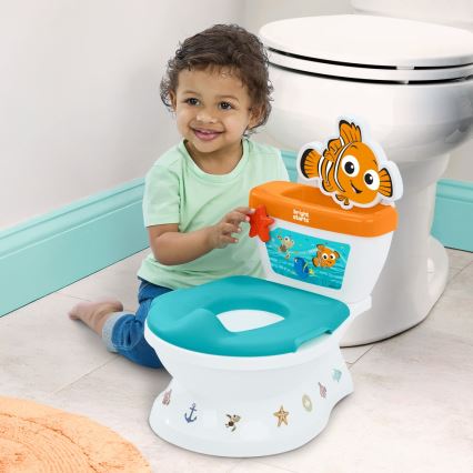 Bright Starts - Παιδική τουαλέτα MY SIZE Finding Nemo με ήχο 2xAAA