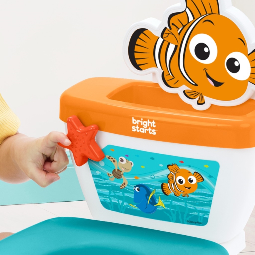 Bright Starts - Παιδική τουαλέτα MY SIZE Finding Nemo με ήχο 2xAAA