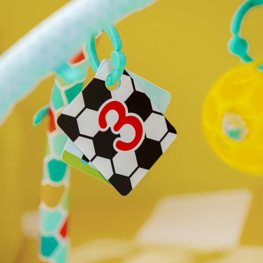 Bright Starts - Παιδικό χαλάκι δραστηριοτήτων OBALL GRIP & KICK 3xAA