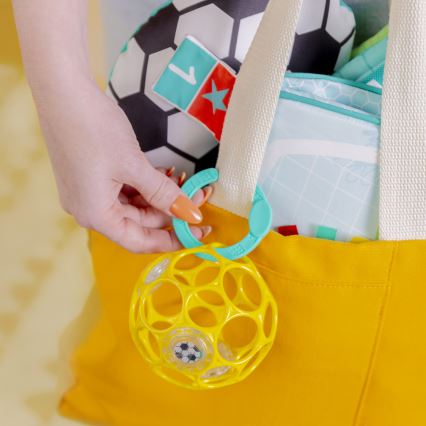 Bright Starts - Παιδικό χαλάκι δραστηριοτήτων OBALL GRIP & KICK 3xAA