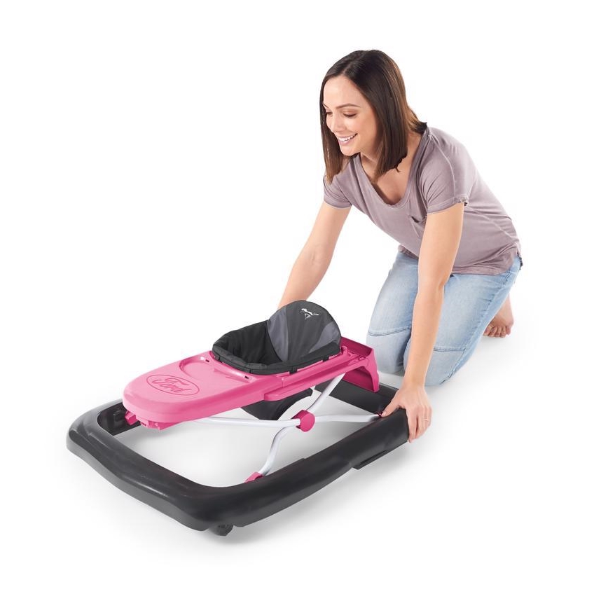 Bright Starts - Περπατούρα 3 σε 1 για μωρό FORD MUSTANG ροζ