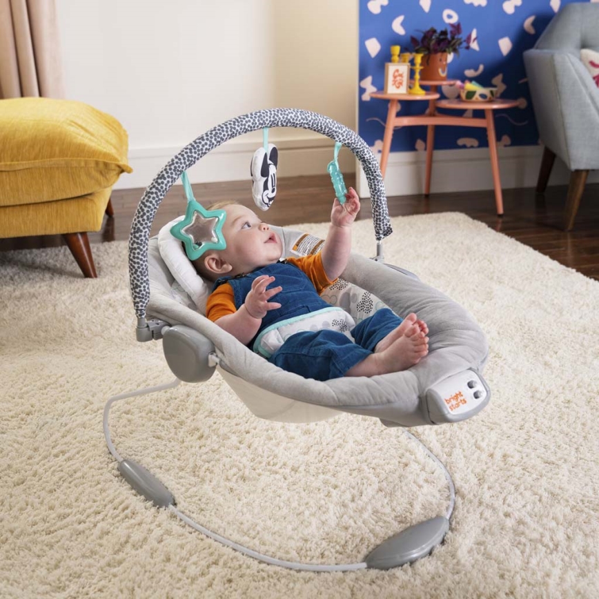 Bright Starts - Βρεφικό relax με δόνηση και μουσική MICKEY MOUSE 3xLR14