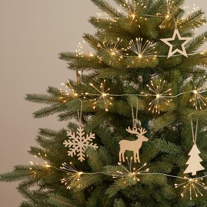 Brilagi - Αλυσίδα LED εξωτερικού χώρου 150 LED, 5 m, IP44, θερμό λευκό, εφέ πυροτεχνημάτων