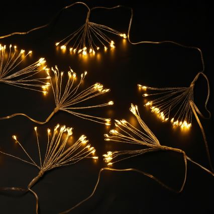 Brilagi - Αλυσίδα LED εξωτερικού χώρου 150 LED, 5 m, IP44, θερμό λευκό, εφέ πυροτεχνημάτων