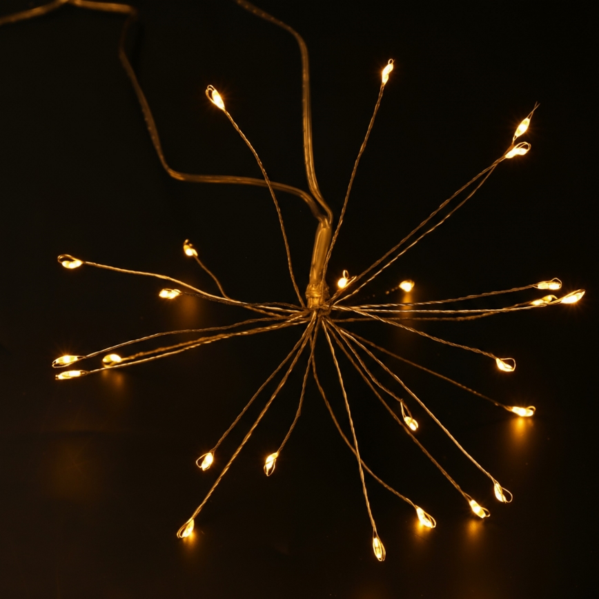 Brilagi - Αλυσίδα LED εξωτερικού χώρου 150 LED, 5 m, IP44, θερμό λευκό, εφέ πυροτεχνημάτων