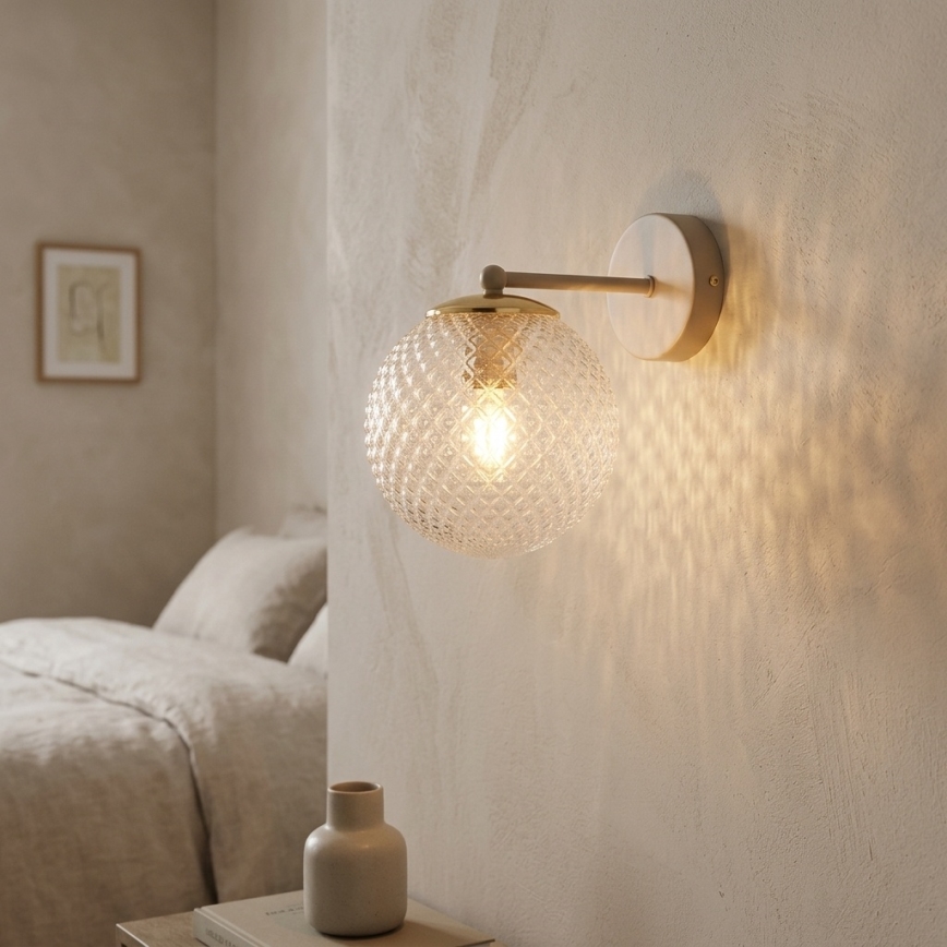 Brilagi - Απλίκα STELLA 1xE27/60W/230V μπεζ/χρυσό
