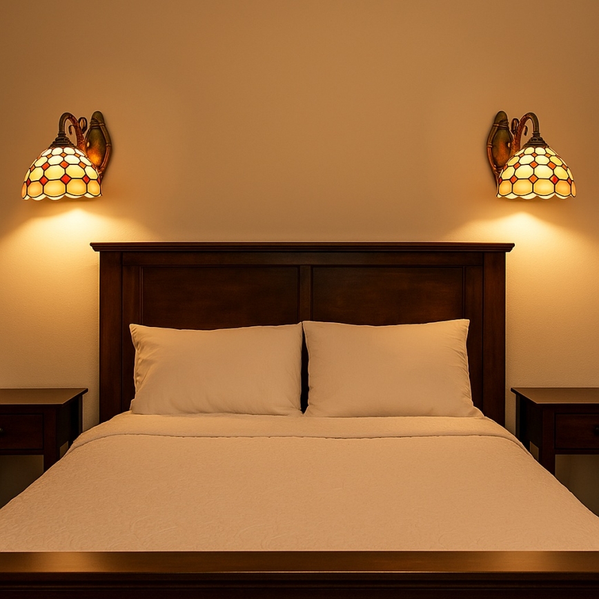 Brilagi - Απλίκα Tiffany βιτρώ DORAN 1xE27/40W/230V