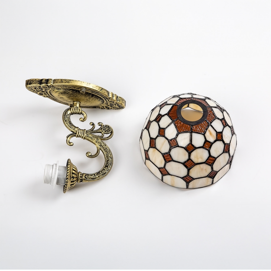 Brilagi - Απλίκα Tiffany βιτρώ DORAN 1xE27/40W/230V