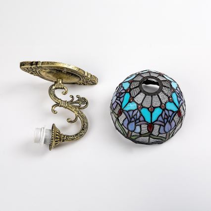 Brilagi - Απλίκα τοίχου Tiffany με βιτρώ LORAS 1xE27/40W/230V