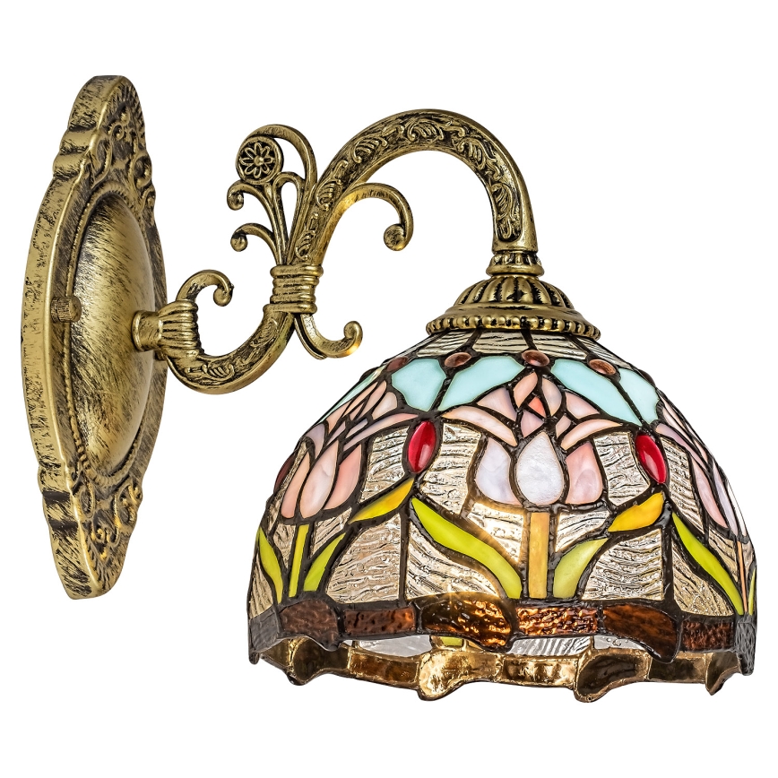 Brilagi - Απλίκα τοίχου Tiffany με βιτρώ LORAS 1xE27/40W/230V