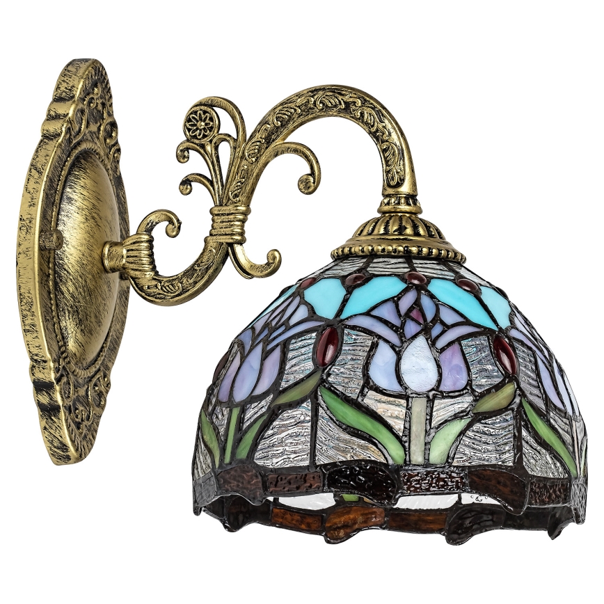 Brilagi - Απλίκα τοίχου Tiffany με βιτρώ LORAS 1xE27/40W/230V