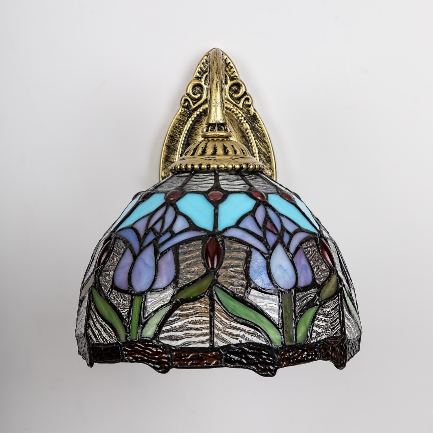 Brilagi - Απλίκα τοίχου Tiffany με βιτρώ LORAS 1xE27/40W/230V