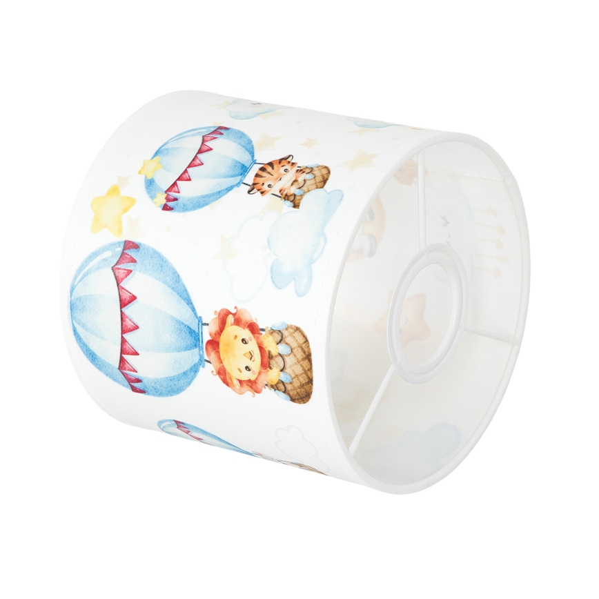BRILAGI - Αμπαζούρ BOBO, συμβατό με ντουί E27, διάμ. 15 cm, λευκό/ζωάκια