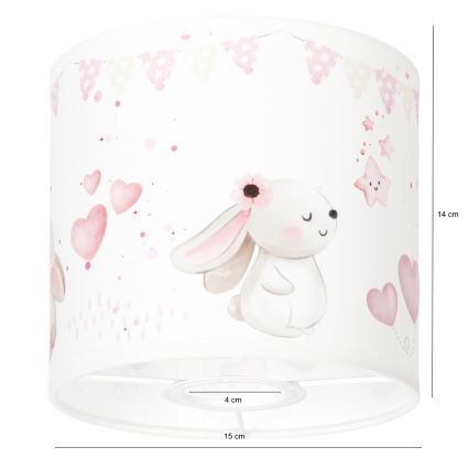 BRILAGI - Αμπαζούρ BOBO για E27 διάμ. 15 cm κρεμ/κουνελάκια