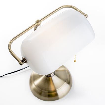 Brilagi - Ανταλλακτικό αμπαζούρ για Επιτραπέζιο φωτιστικό BANK OFFICE λευκό