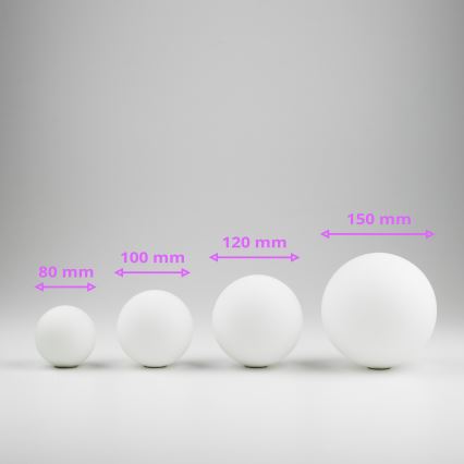 Brilagi - Ανταλλακτικό γυαλί αμπαζούρ για κρεμαστό φωτιστικό οροφής, απλίκα τοίχου και λάμπα MISTEL, MILLA διάμετρος 10 cm λευκό