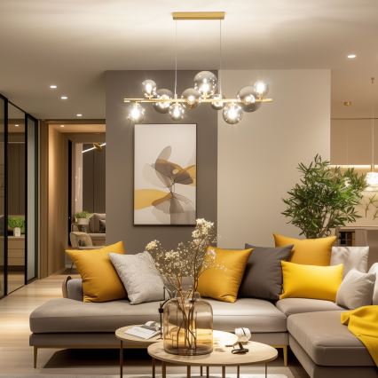 Brilagi - Ανταλλακτικό γυαλί αμπαζούρ για κρεμαστό φωτιστικό οροφής, απλίκα τοίχου και λάμπα MISTEL, MILLA διάμετρος 10 cm φιμέ