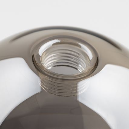 Brilagi - Ανταλλακτικό γυαλί αμπαζούρ για κρεμαστό φωτιστικό οροφής, απλίκα τοίχου και λάμπα MISTEL, MILLA διάμετρος 10 cm φιμέ