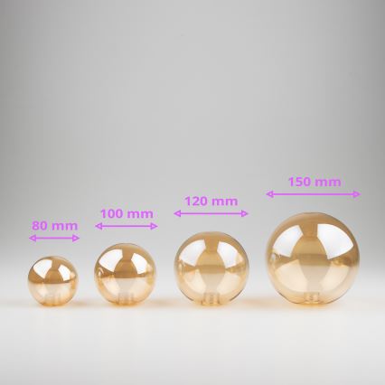 Brilagi - Ανταλλακτικό γυαλί αμπαζούρ για κρεμαστό φωτιστικό οροφής, απλίκα τοίχου και λάμπα MISTEL, MILLA διάμετρος 12 cm χρυσό