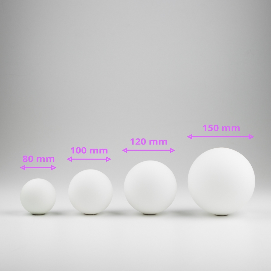 Brilagi - Ανταλλακτικό γυαλί αμπαζούρ για κρεμαστό φωτιστικό οροφής, απλίκα τοίχου και λάμπα MISTEL, MILLA διάμετρος 8 cm λευκό