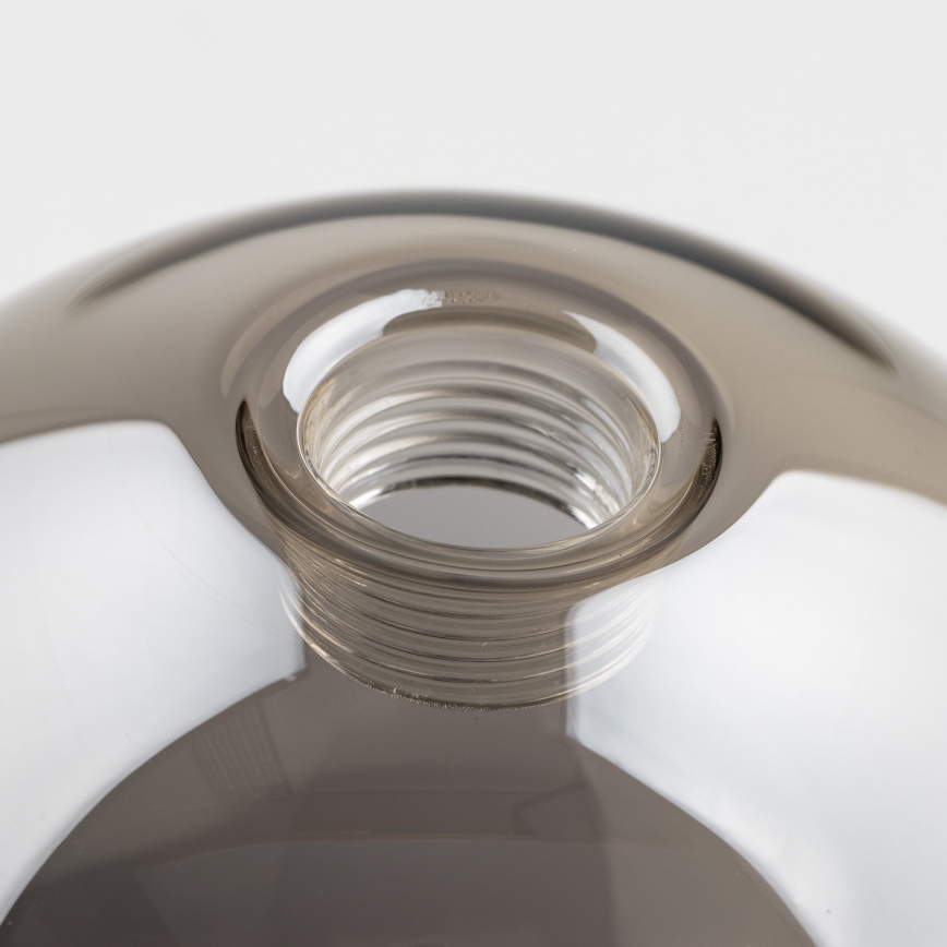 Brilagi - Ανταλλακτικό γυαλί αμπαζούρ για κρεμαστό φωτιστικό οροφής, απλίκα τοίχου και λάμπα MISTEL, MILLA διάμετρος 8 cm φιμέ