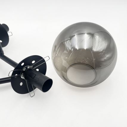 Brilagi - Ανταλλακτικό γυαλί για πολυέλαιο και φωτιστικό MALIVA E14, Ø 13 cm, καπνιστό