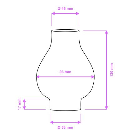 Brilagi - Ανταλλακτικό λευκό γυαλί για πολυέλαιο και απλίκα ROATA, VELA, RUSTIC, QUEEN, TIMONA E14