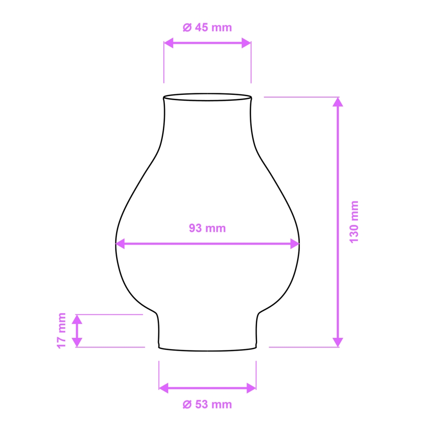 Brilagi - Ανταλλακτικό λευκό γυαλί για πολυέλαιο και απλίκα ROATA, VELA, RUSTIC, QUEEN, TIMONA E14