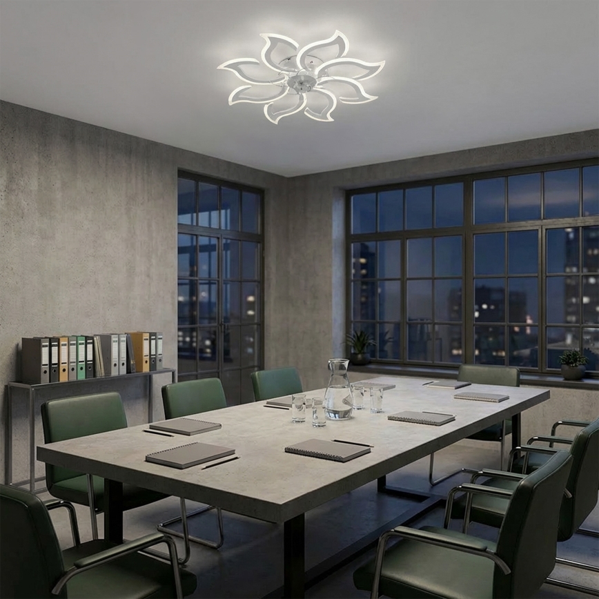 Brilagi - Ρυθμιζόμενος ανεμιστήρας οροφής με ενσωματωμένο LED, 44W/230V, Ø 90 εκ., λευκός + τηλεχειριστήριο