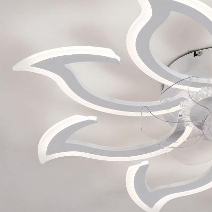 Brilagi - Ρυθμιζόμενος ανεμιστήρας οροφής με ενσωματωμένο LED, 44W/230V, Ø 90 εκ., λευκός + τηλεχειριστήριο