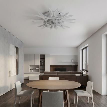 Brilagi - Ρυθμιζόμενος ανεμιστήρας οροφής LED/70W/230V Ø 76 cm λευκός + τηλεχειριστήριο