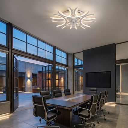 Brilagi - Ρυθμιζόμενος ανεμιστήρας οροφής LED/70W/230V Ø 76 cm λευκός + τηλεχειριστήριο