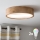 Brilagi - CARVALHO LED RGBW ρυθμιζόμενο φωτιστικό οροφής 2xE27/9W/230V 2700-6500K Wi-Fi σε απόχρωση δρυός, διάμ. 37,5 cm