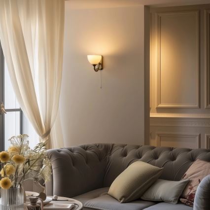 Brilagi - Λάμπα τοίχου CLASSIC 1xE27/60W/230V ορείχαλκος