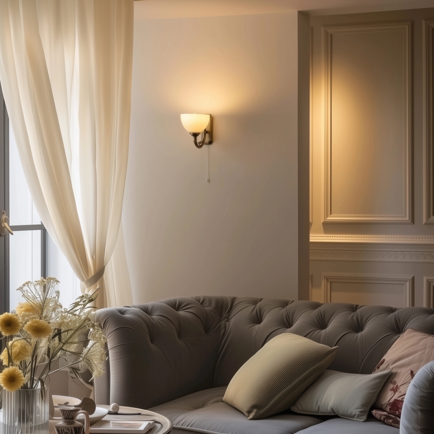 Brilagi - Λάμπα τοίχου CLASSIC 1xE27/60W/230V ορείχαλκος