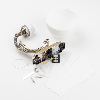 Brilagi - Λάμπα τοίχου CLASSIC 1xE27/60W/230V ορείχαλκος