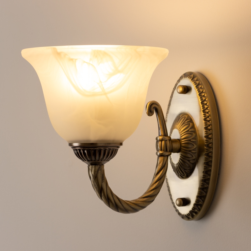 Brilagi - Λάμπα τοίχου CLASSIC 1xE27/60W/230V ορείχαλκος